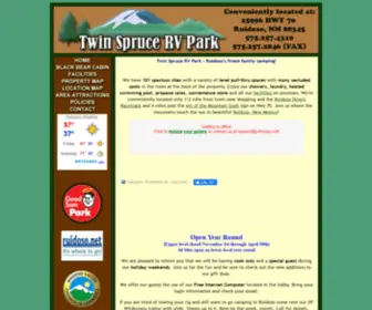 TwinsprucervPark.com(Twin Spruce RV Park) Screenshot