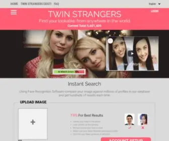 Twinstrangers.com(Find my look) Screenshot