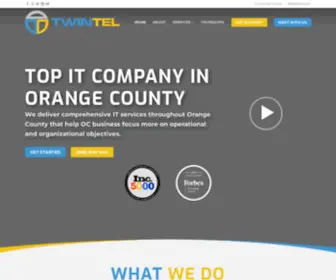 Twintelsolutions.com(IT Company in Orange County) Screenshot