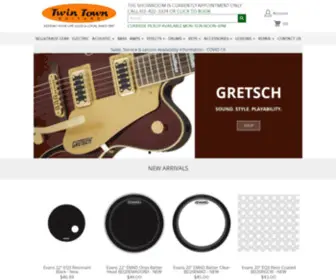 Twintown.com(Twin Town Guitars) Screenshot