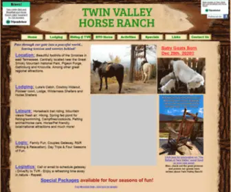 Twinvalleyhorseranch.com(Smoky Mountain Bed and Breakfast Horse Ranch in Tennessee) Screenshot