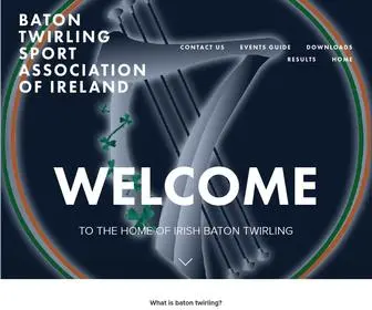 Twirlireland.com(Baton Twirling Sport Association of Ireland) Screenshot