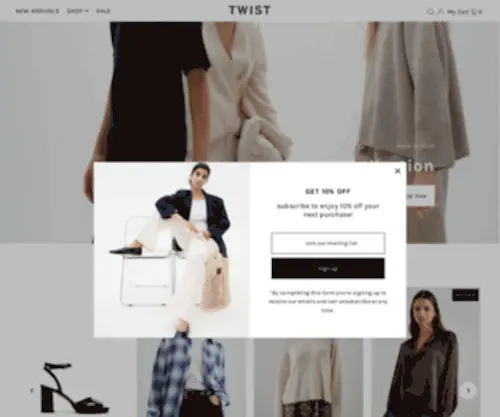 Twistfashions.com(Twist Fashions Inc) Screenshot