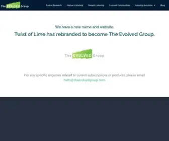 Twistoflime.com.au(The Evolved Group) Screenshot