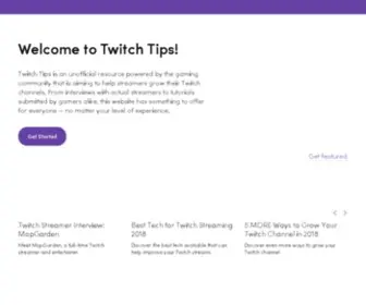 Twitchtips.com(Twitch Tips) Screenshot