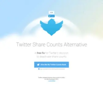 Twitcount.com(Twitter Share Counts Alternative) Screenshot