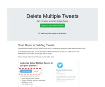 Twitlan.com(Delete Multiple Tweets) Screenshot