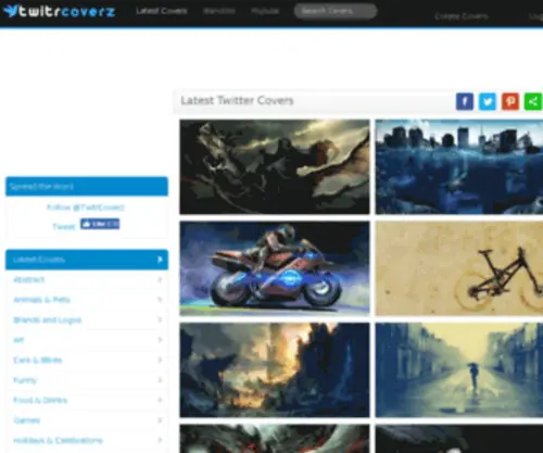 Twitrcoverz.com(Twitter Header) Screenshot