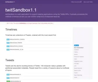 Twitsandbox.com(Twitsandbox) Screenshot