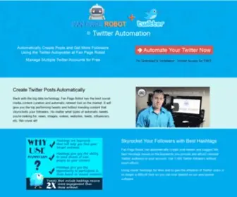 Twitterautomation.com(Twitter Automation for Free) Screenshot