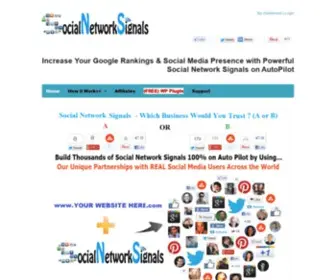 Twitterbacklinks.com(Social Network Signals) Screenshot