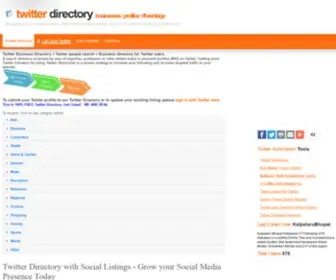 Twitterdir.com(Twitter Business Directory) Screenshot