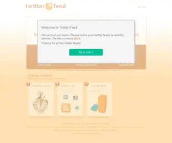 Twitterfeed.com(Twitter Feed) Screenshot