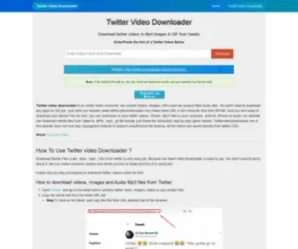Twittervideodownloader.me(Twitter video downloader) Screenshot