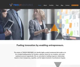 Two39Ventures.com(TWO39 Ventures) Screenshot