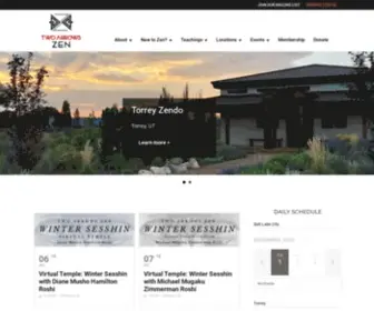 Twoarrowszen.org(Zen Study and Practice in Utah) Screenshot