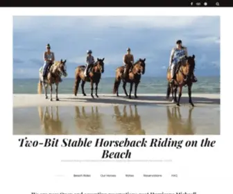 Twobitstable.com(Horseback Riding on the beautiful beaches of Cape San Blas) Screenshot