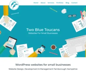Twobluetoucans.co.uk(WordPress Website Design & Development Farnborough Hampshire) Screenshot