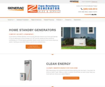 Twobrosgen.com(Two Brothers Generator Sales & Service) Screenshot