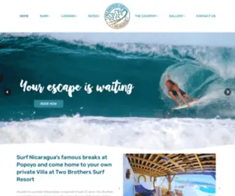 Twobrotherssurf.com(Two Brothers Surf Resort & Surf Camp) Screenshot