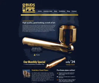 Twobudspipe.com(Quality Metal Smoking Pipes) Screenshot