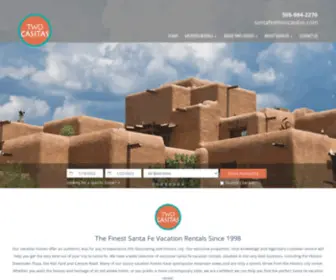 Twocasitas.com(Santa Fe Vacation Rentals) Screenshot