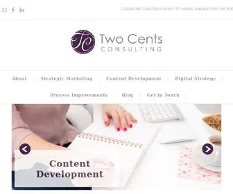 Twocentsconsulting.com(Two Cents Consulting) Screenshot