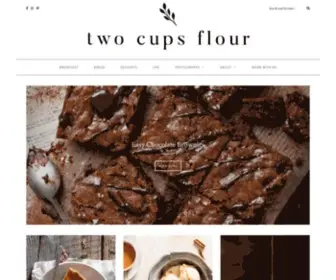 Twocupsflour.com(Two Cups Flour) Screenshot