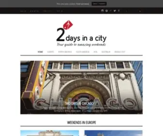 Twodaysinacity.com(Two Days in a City) Screenshot