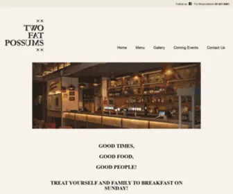 Twofatpossums.co.nz(Christchurch, NZ) Screenshot