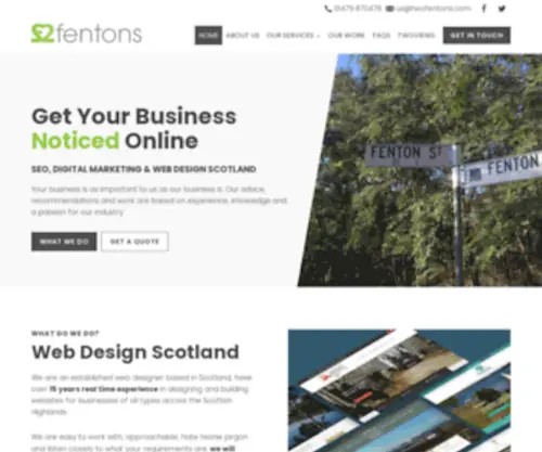 Twofentons.com(Web Design Scotland) Screenshot