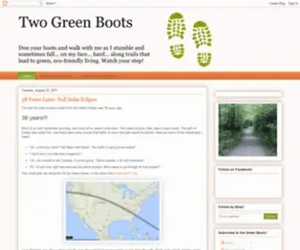 Twogreenboots.com(Two Green Boots) Screenshot