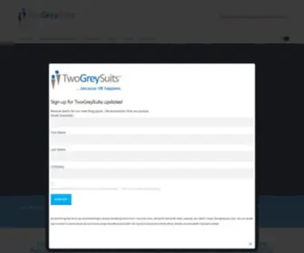 Twogreysuits.com(Your HR Information Source) Screenshot