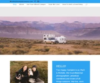 Twohappycampers.com(Life on the road) Screenshot