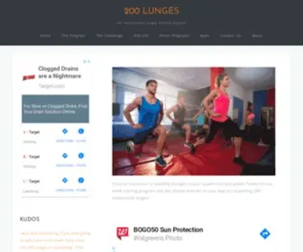 Twohundredlunges.com(200 Lunges Training program) Screenshot
