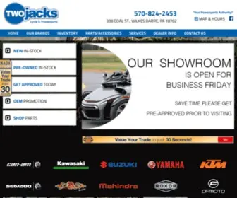 Twojacks.com(Two Jacks Cycle & Powersports) Screenshot