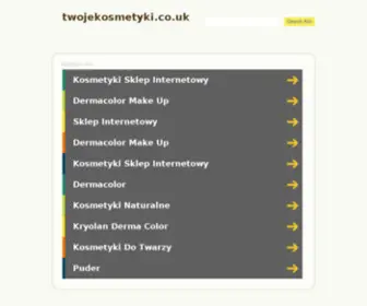 Twojekosmetyki.co.uk(Polskie kosmetyki w UK) Screenshot