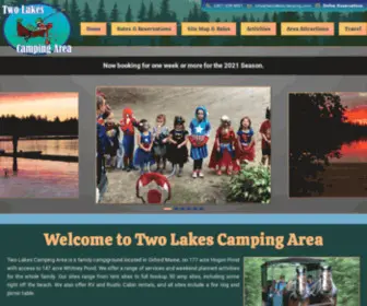 Twolakescamping.com(Two Lakes Camping Area) Screenshot