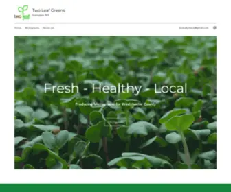 Twoleafgreens.com(Microgreens Farm) Screenshot