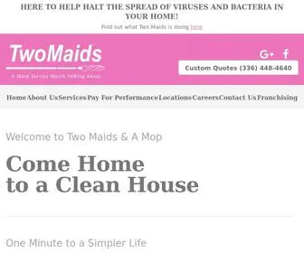 Twomaidswinstonsalem.com(Two Maids & A Mop) Screenshot