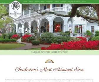 Twomeetingstreetinn.com(Charleston, SC Historic Bed and Breakfast) Screenshot