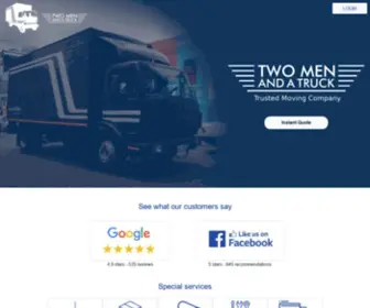 Twomenandatruck.co.za(Furniture Moving Company in Cape Town and Johannesburg) Screenshot