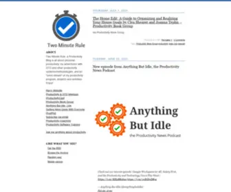 Twominuterule.com(A Productivity Blog) Screenshot