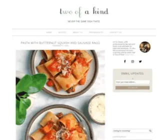 Twoofakindcooks.com(Two of a Kind) Screenshot