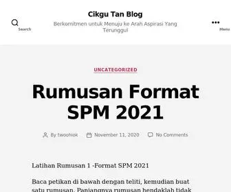 Twoohiok.com(Cikgu Tan Blog) Screenshot