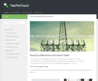 Twopointouch.com(Die erste Anlaufstelle bei Batterien) Screenshot