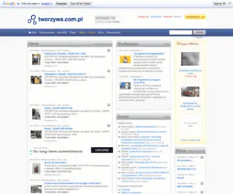 Tworzywa.com.pl(Tworzywa sztuczne i konstrukcyjne) Screenshot