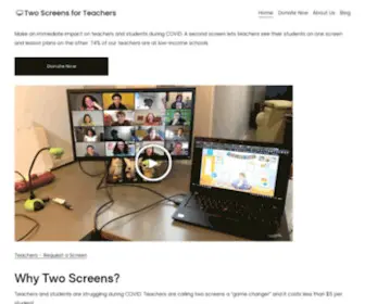 Twoscreensforteachers.org(COVID Relief for Teachers) Screenshot