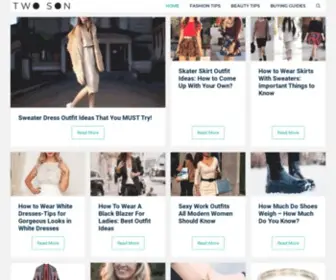 Twoson.co(Your Ultimate Fashion & Beauty Resource) Screenshot