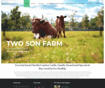 Twosonfarm.com(Cracker Cattle for Sale) Screenshot